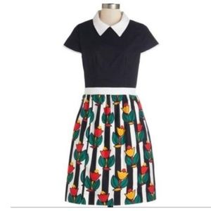 Modcloth Bookstore Browsing Bea & Dot Tulip Dress